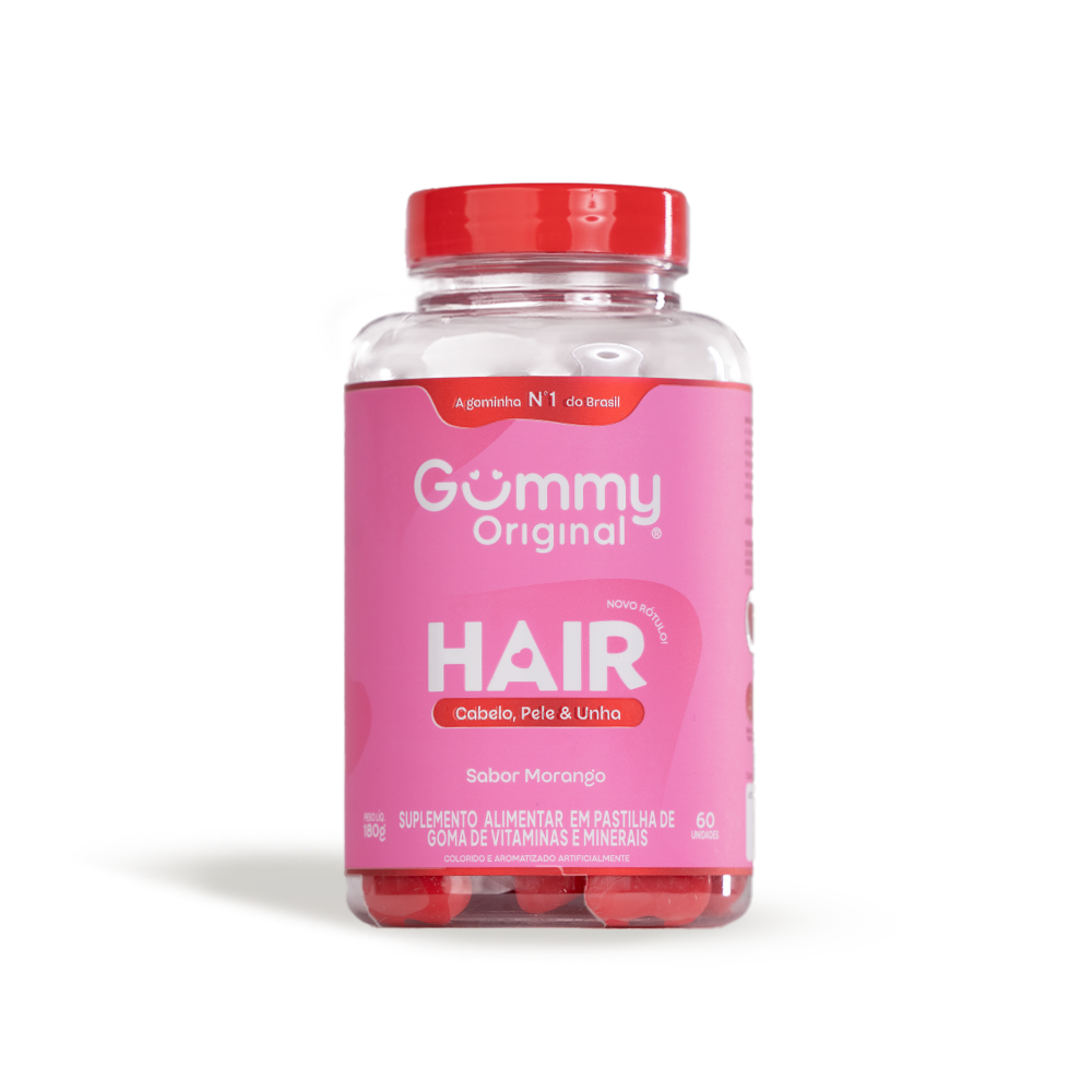 1. Gummy® Hair - Morango 180g