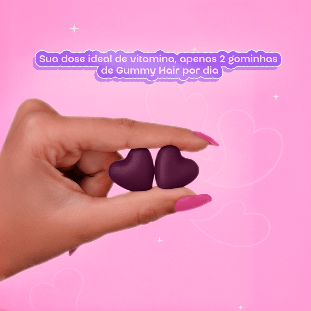 1 - Gummy® Hair Uva - 180g - Imagem 6